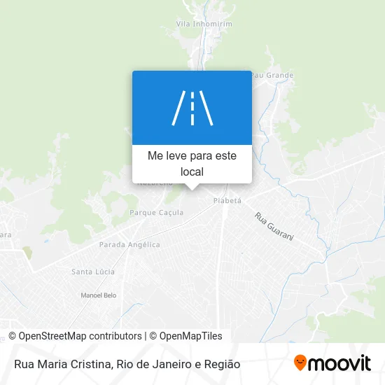 Rua Maria Cristina mapa
