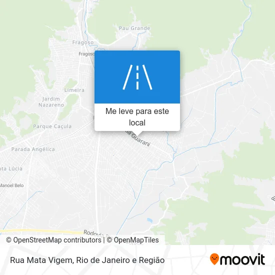 Rua Mata Vigem mapa