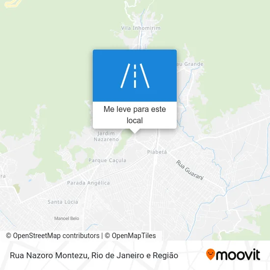 Rua Nazoro Montezu mapa
