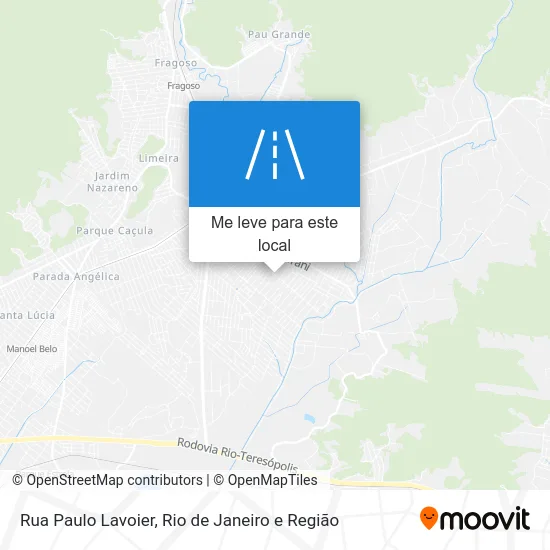 Rua Paulo Lavoier mapa