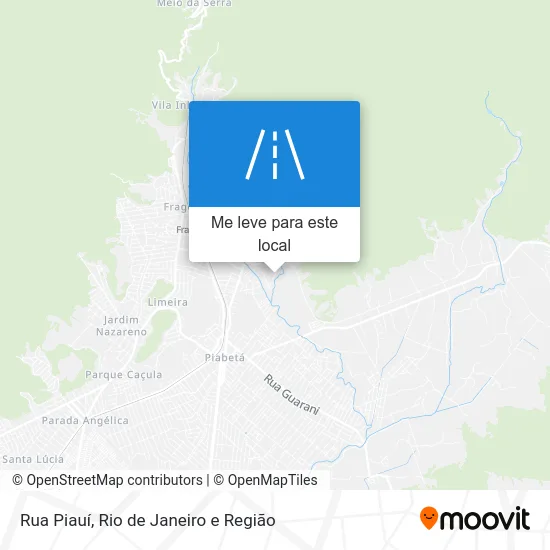 Rua Piauí mapa