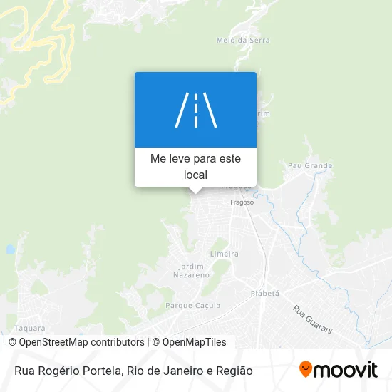 Rua Rogério Portela mapa