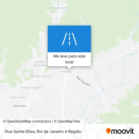 Rua Santa Elisa mapa