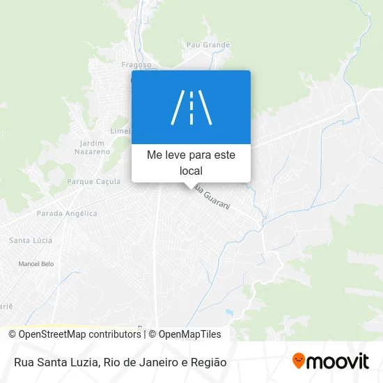 Rua Santa Luzia mapa