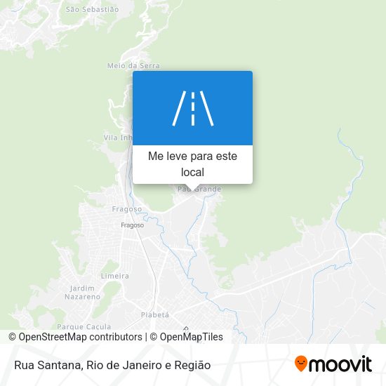 Rua Santana mapa
