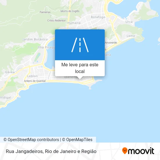 Rua Jangadeiros mapa
