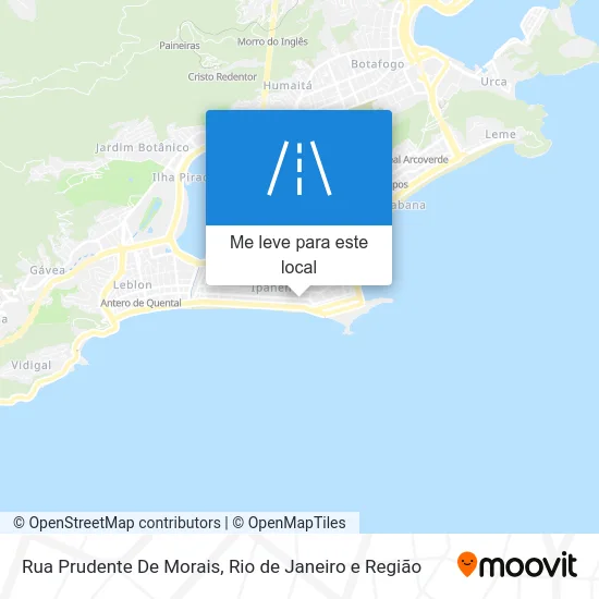 Rua Prudente De Morais mapa