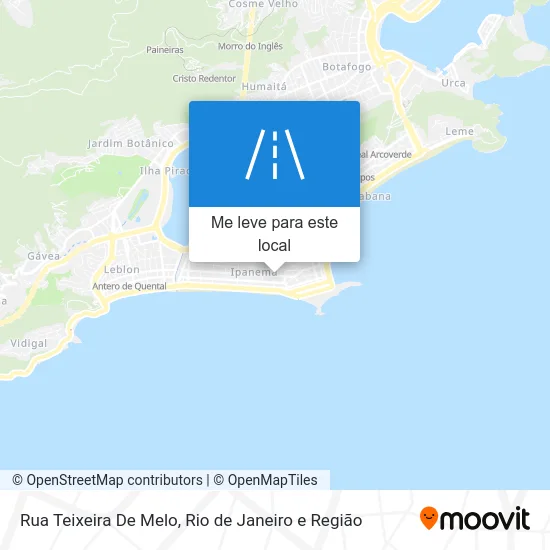 Rua Teixeira De Melo mapa