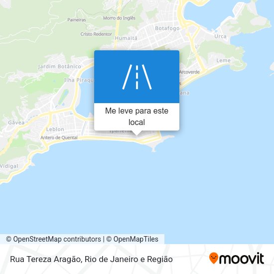 Rua Tereza Aragão mapa
