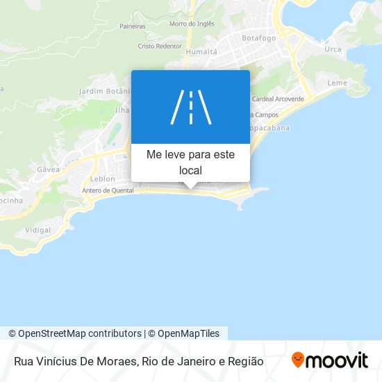 Rua Vinícius De Moraes mapa