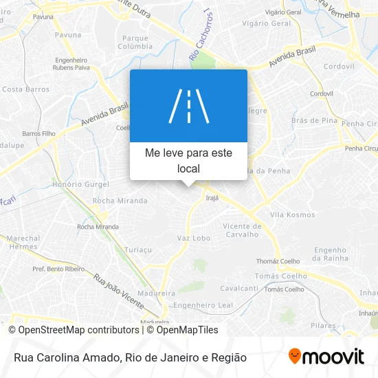 Rua Carolina Amado mapa