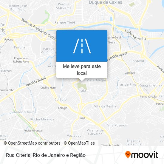 Rua Citeria mapa