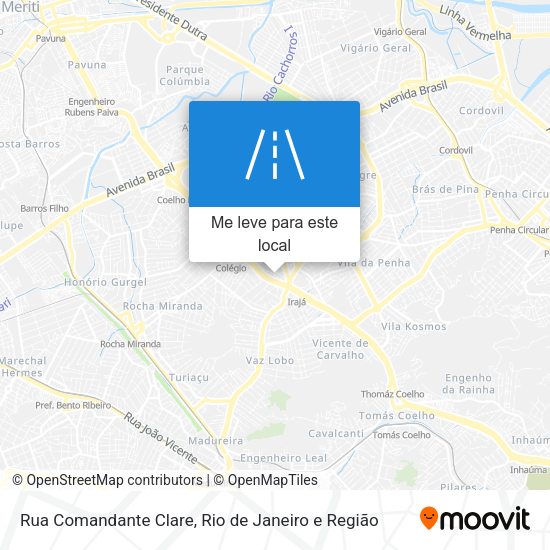 Rua Comandante Clare mapa