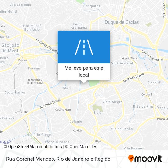 Rua Coronel Mendes mapa