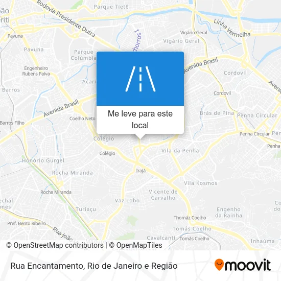 Rua Encantamento mapa