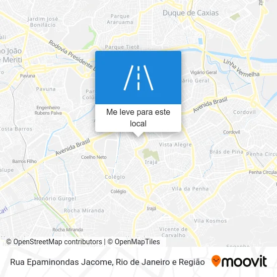 Rua Epaminondas Jacome mapa