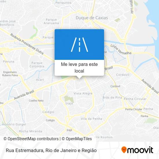 Rua Estremadura mapa