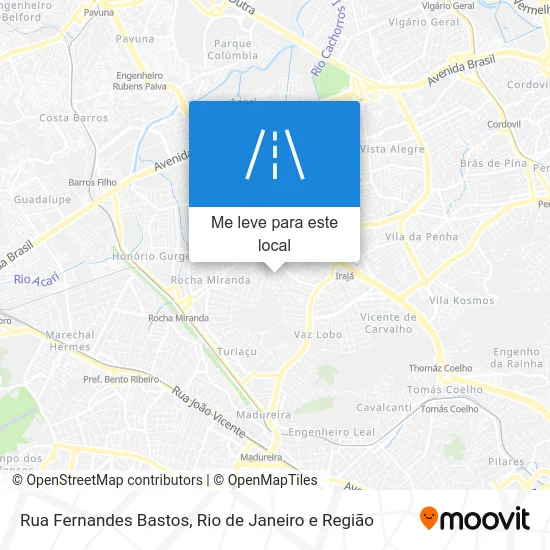 Rua Fernandes Bastos mapa