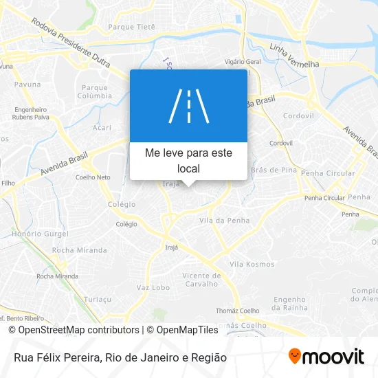 Rua Félix Pereira mapa