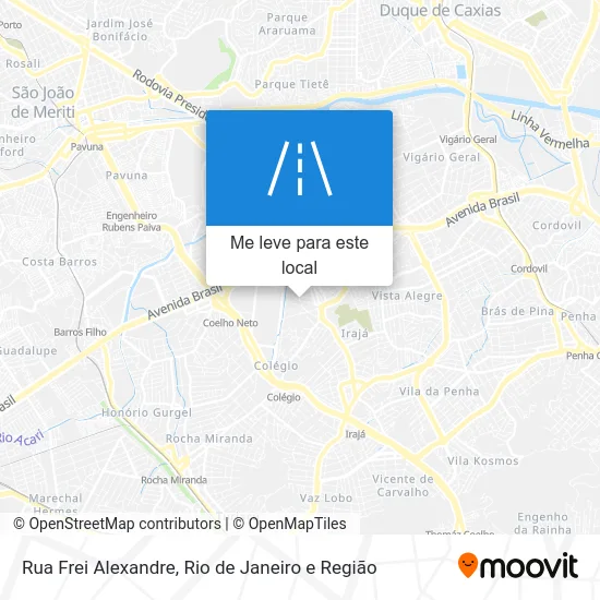 Rua Frei Alexandre mapa