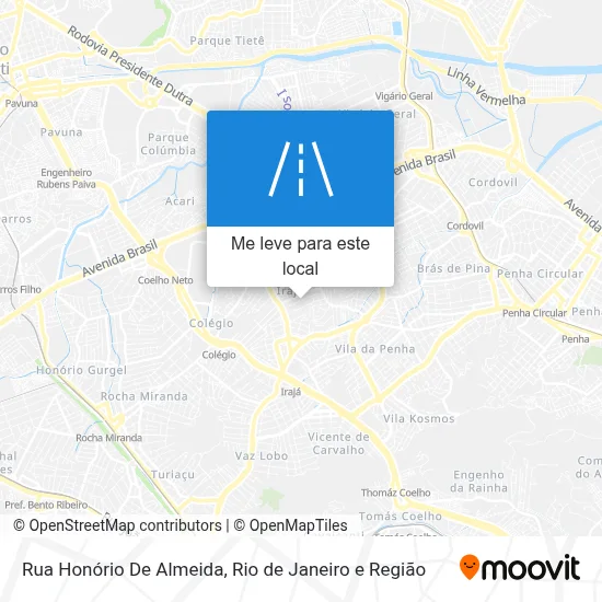 Rua Honório De Almeida mapa