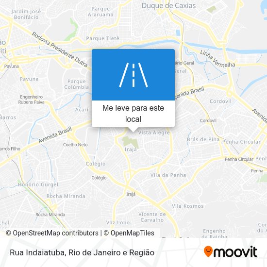 Rua Indaiatuba mapa