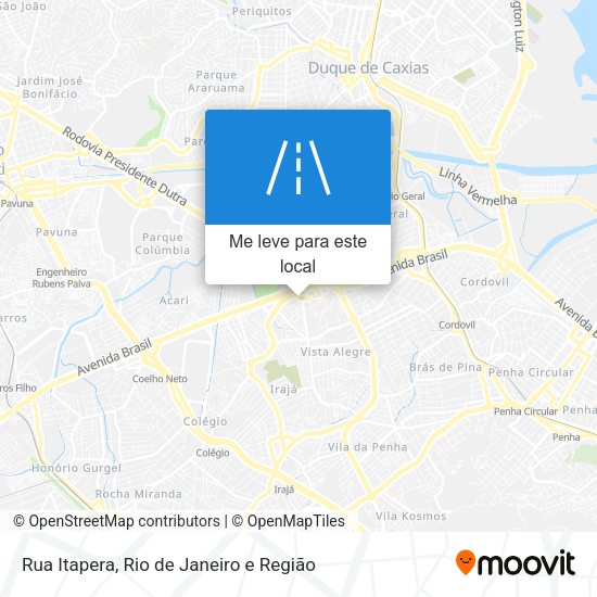 Rua Itapera mapa