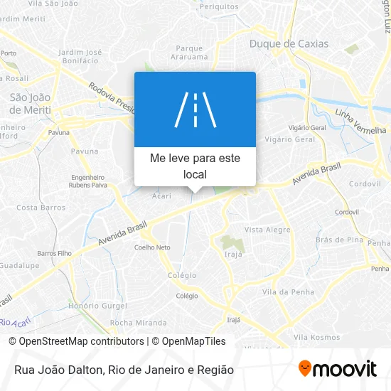 Rua João Dalton mapa