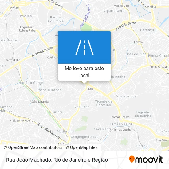 Rua João Machado mapa