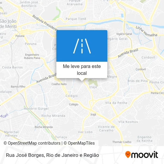 Rua José Borges mapa