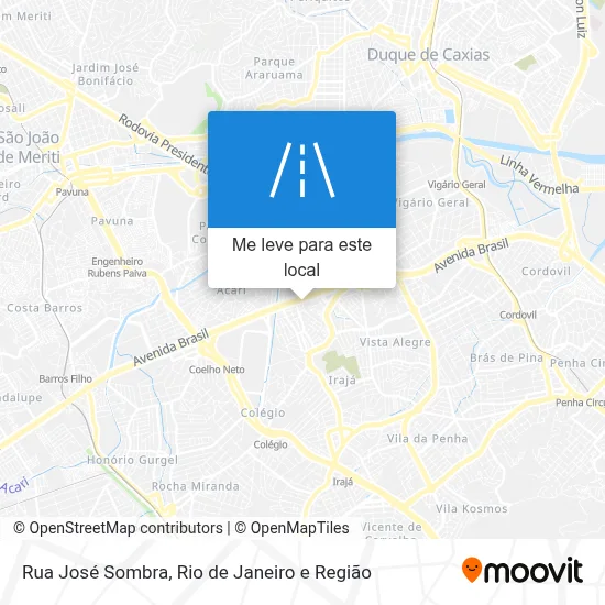 Rua José Sombra mapa
