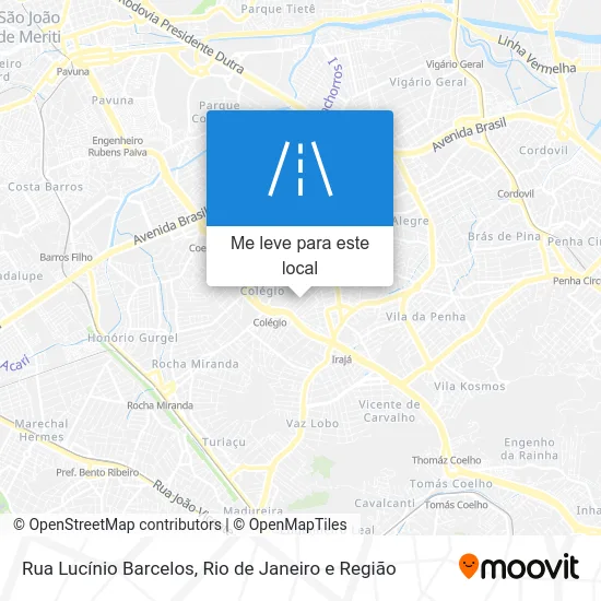 Rua Lucínio Barcelos mapa