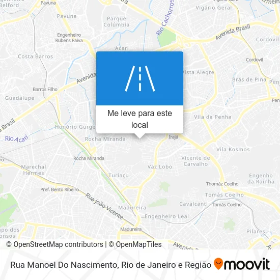 Rua Manoel Do Nascimento mapa