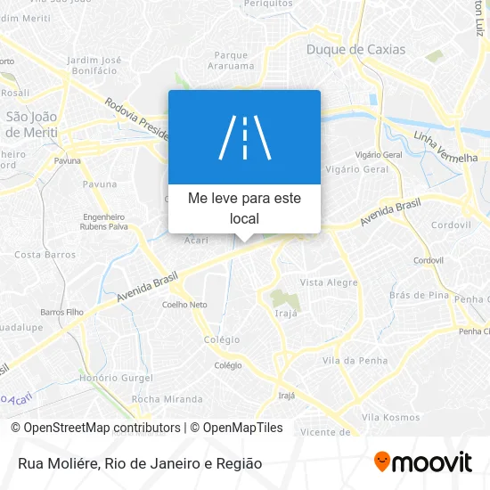 Rua Moliére mapa