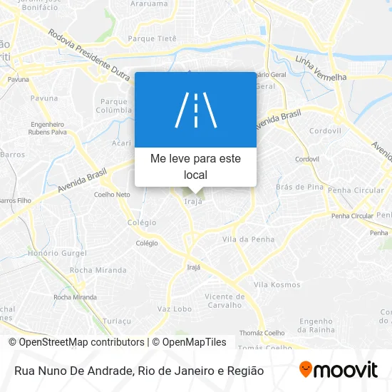 Rua Nuno De Andrade mapa