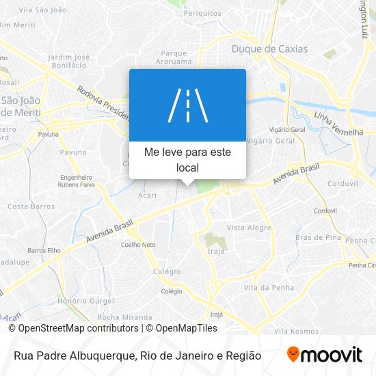 Rua Padre Albuquerque mapa