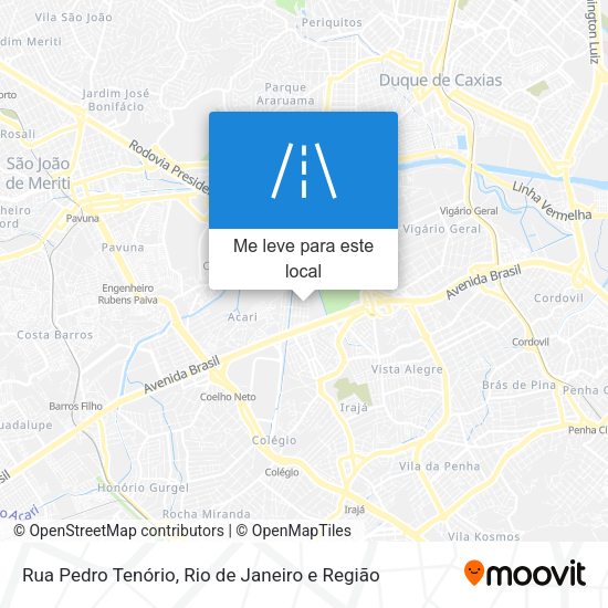 Rua Pedro Tenório mapa