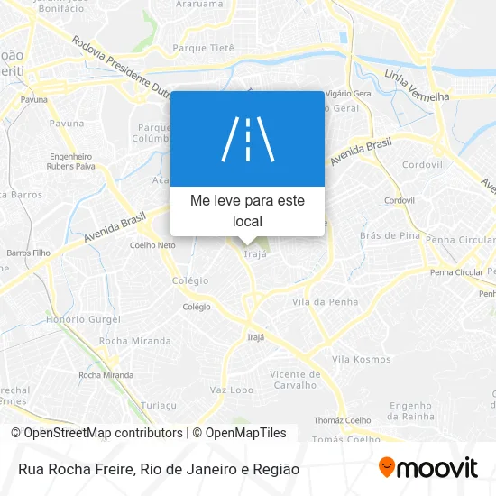 Rua Rocha Freire mapa