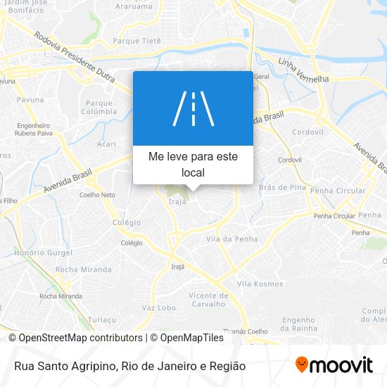 Rua Santo Agripino mapa