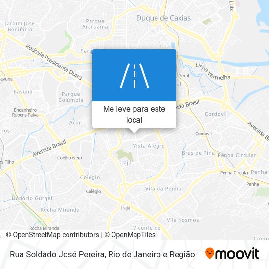 Rua Soldado José Pereira mapa