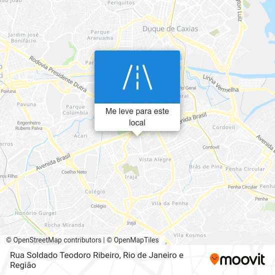 Rua Soldado Teodoro Ribeiro mapa
