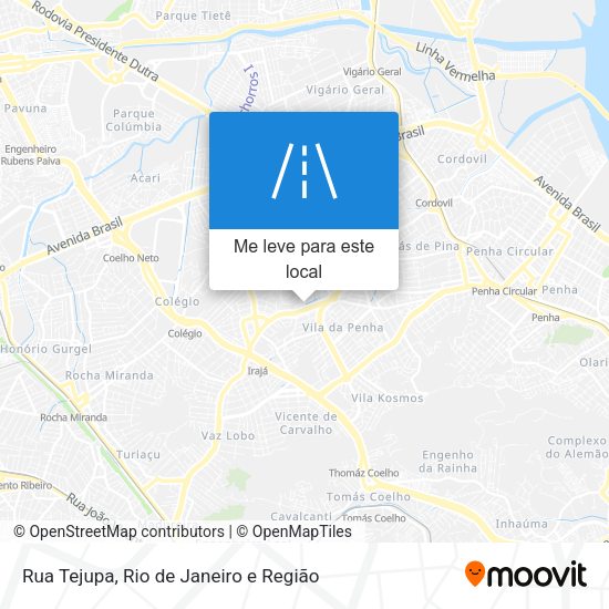 Rua Tejupa mapa