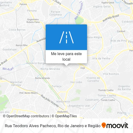 Rua Teodoro Alves Pacheco mapa