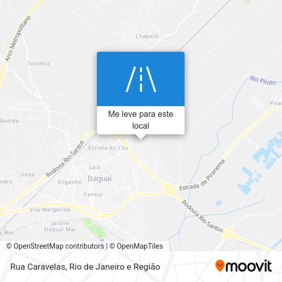 Rua Caravelas mapa