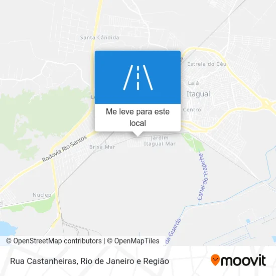 Rua Castanheiras mapa