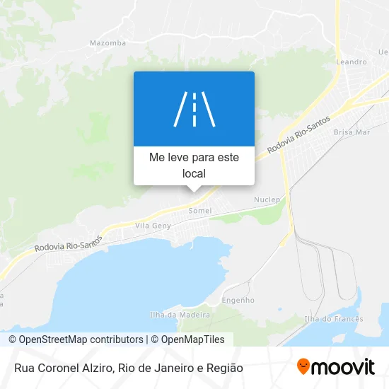 Rua Coronel Alziro mapa