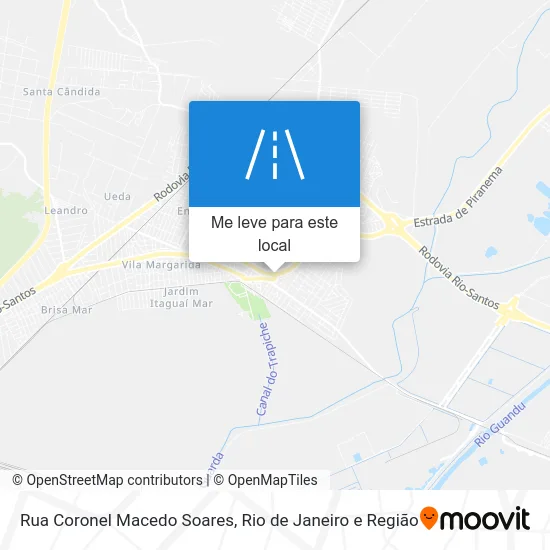 Rua Coronel Macedo Soares mapa