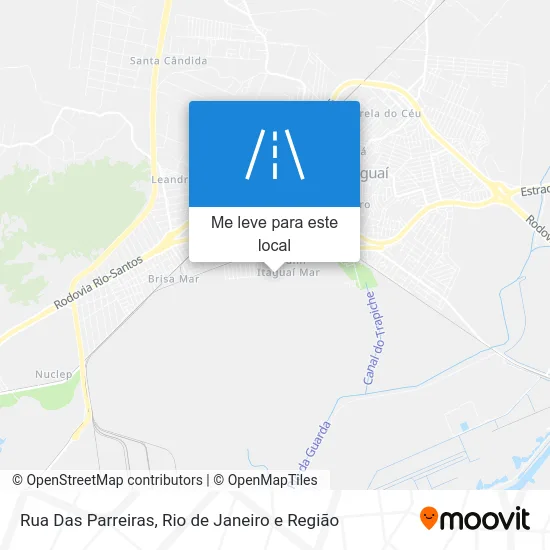 Rua Das Parreiras mapa
