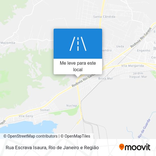 Rua Escrava Isaura mapa