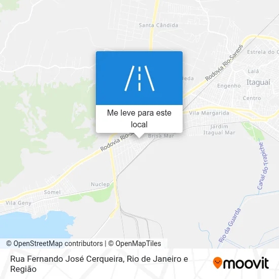 Rua Fernando José Cerqueira mapa